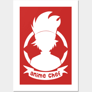Anime Chef Art for Sushi and Ramen Lover Cooker Posters and Art